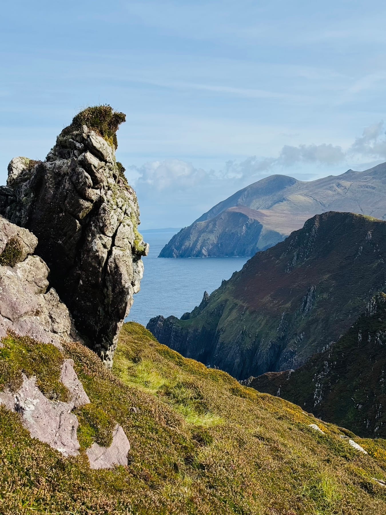 Rock formations on the edge of the Dingle Peninsula